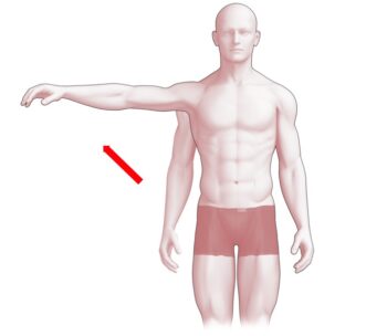 Adductie beweging armen